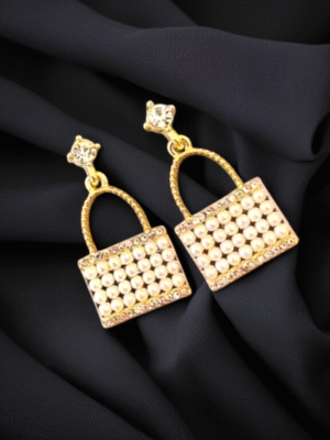 Korean bag-shaped cute earrings