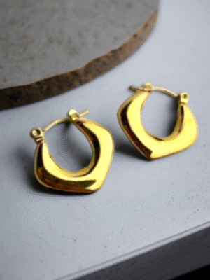 Daily wear drop earrings anti-tarnish finish