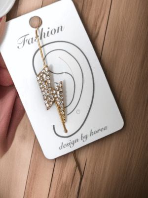 Textured brass ear cuff single