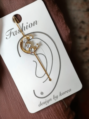 Fashion brass single ear cuff earring