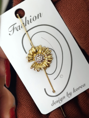 Traditional brass ear cuff earring