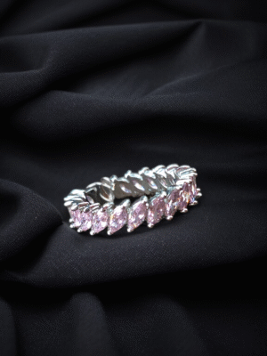 Korean dainty stone ring