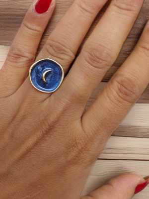 Love-themed ring with a sleek adjustable fit. Love charm adjustable ring